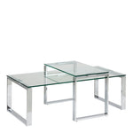 Katrine Coffee Table Set with Glass Top 