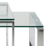 Katrine Coffee Table Set with Glass Top 