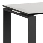 Katrine Console Table with Smoked Glass Top 