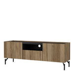 Kendall TV-Unit with 2 Doors + 1 Drawer Oak and Black 