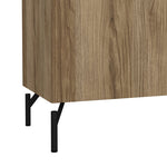 Kendall TV-Unit with 2 Doors + 1 Drawer Oak and Black 