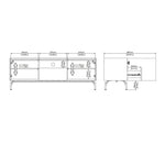 Kendall TV-Unit with 2 Doors + 1 Drawer Oak and Black 