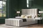 Kilworth Lt Grey Velvet Double Bed 