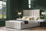 Kilworth Lt Grey Velvet King Size Bed 