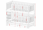 Lea Bunk Bed with Trundle and Storage