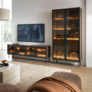 Lumi Tall Display Cabinet 92cm
