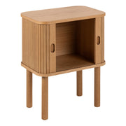 Langley Square Bedside Table in Oak 