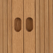 Langley Square Bedside Table in Oak 