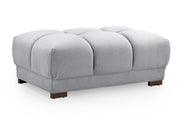 Lazur Sofa Grey Footstool - 125CM 