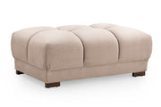 Lazur Sofa Mocha Footstool - 125CM 