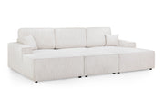 Leo Cinema Sofa Beige U Shape Corner - 277 x 170 x 170 CM 