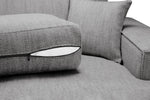 Leo Cinema Sofa Grey U Shape Corner - 277 x 170 x 170 CM 