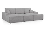 Leo Cinema Sofa Grey U Shape Corner - 277 x 170 x 170 CM 