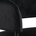 Lima Dining Chair with Armrest in Black Set of 2 