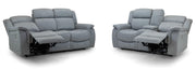Linden Grey Fabric 3+2 Seater Recliner Sofa Set