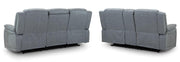 Linden Grey Fabric 3+2 Seater Recliner Sofa Set