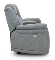 Linden Grey Fabric 3 Seater Recliner Sofa