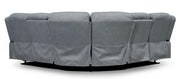 Linden Grey Fabric Large 2 Corner 2 Recliner Sofa Set