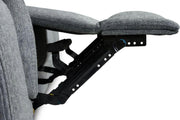 Linden Grey Fabric Recliner Armchair