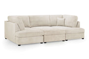 London Sofa - Boucle Beige U Shape Corner - 281 x 158 x 158 CM 