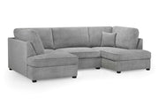 London Sofa - Boucle Grey U Shape Corner - 281 x 158 x 158 CM 