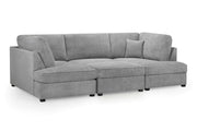 London Sofa - Boucle Grey U Shape Corner - 281 x 158 x 158 CM 