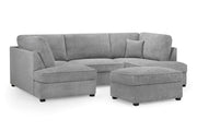 London Sofa - Boucle Grey U Shape Corner - 281 x 158 x 158 CM 