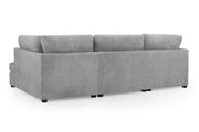 London Sofa - Boucle Grey U Shape Corner - 281 x 158 x 158 CM 