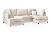 London Sofa - Plush Beige U Shape Corner - 281 x 158 x 158 CM 