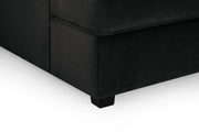 London Sofa - Plush Black U Shape Corner - 281 x 158 x 158 CM 
