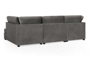 London Sofa - Plush Grey U Shape Corner - 281 x 158 x 158 CM 