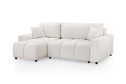 Luki Sofa Bed Beige Universal Corner - 230 CM x 140 CM 