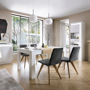 Lyon Bookcase (LH) in White and High Gloss 