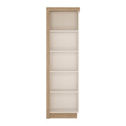 Lyon Bookcase (RH) in Riviera Oak/White High Gloss 