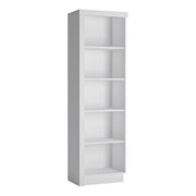 Lyon Bookcase (RH) in White and High Gloss 
