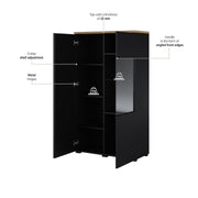 Modo Tall Display Cabinet 80cm