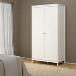 Madrid 3 Piece Bundle, Bedside, Chest and 2 Door Wardrobe in White 