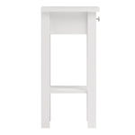 Madrid Bedside Table with 1 Drawer in White 