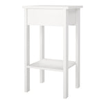 Madrid Bedside Table with 1 Drawer in White 