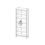 Madrid Bookcase in White 