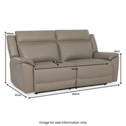 Majorca Electric Leather Recliner 3 Seater Sofa 