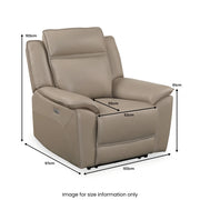 Majorca Electric Leather Recliner Armchair 