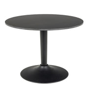 Malta Ceramic Round Coffee Table in Matt black 60x45cm 