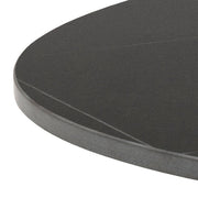 Malta Ceramic Round Coffee Table in Matt black 60x45cm 