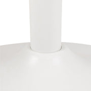 Malta Ceramic Round Coffee Table in White 60x45cm 