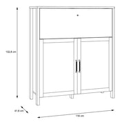 Malte Brun Bar Chest in Waterford Oak 