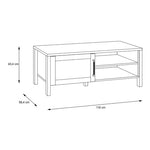 Malte Brun Coffee Table in Waterford Oak 