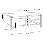 Malte Brun Coffee Table in Waterford Oak 