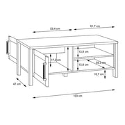 Malte Brun Coffee Table in Waterford Oak 
