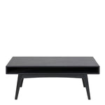 Marte Coffee Table with Open Shelf in Black 